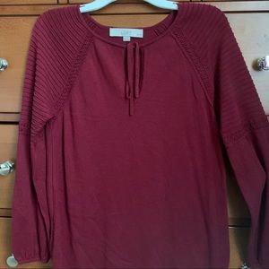 LOFT Maroon Sweater